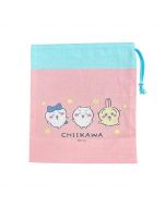 OSK x CHIIKAWA Drawstring Storage Cup Bag - Pink and Blue Color Scheme (1 piece)