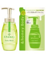 [Limited Edition Set] & Honey Antipera Pure Moisturizing Foaming Shower Gel Set (Chardonnay Honey Scent) 500ml Full Size + 440ml Refill