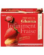 LOTTE PREMIUM Ghana x Pierre Hermé Infiniment Fraise Strawberry White Chocolate Filled Milk Chocolate 65g