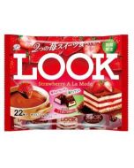 [Limited Time Offer] FUJIYA LOOK Strawberry A La Mode Double Chocolate Family Sharing Pack (2 Strawberry Dessert Flavors) 22 Pieces