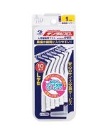 DENTALPRO L-shaped Interdental Brushes, Size 1-SSS (White/0.7mm), 10-pack