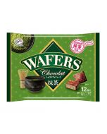 FUJIYA WAFERS Chocolate Wafers (Matcha Flavor) 12pcs