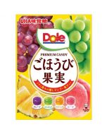 UHA x Dole Assorted Fruit Candies (4 Flavors: Grape, Muscat Grape, Pineapple, and Peach) — 84g