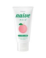 Kracie Naive Peach Leaf Extract Moisturizing Makeup-Removing Foam Cleanser - Mini Size (Peach Scent) 45g
