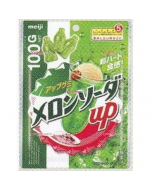 Meiji Hard-Shell Gummy Candy (Melon Cream Soda Flavor) 100g
