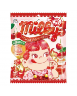 Fujiya Milky Filled Milk Candy (Cherry Jelly Parfait Flavor) - 62g Bag