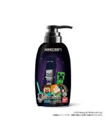 ZENBU WASH Bandai x Minecraft Charcoal All-in-One Cleansing Body Wash - Netherworld Soap Scent (for hair, face, and body) 250ml