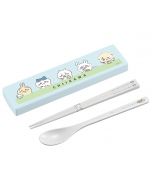 OSK Chiikawa Lid-Futa Combo (Everyone) Chopsticks & Spoon