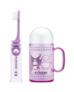 Skater x Japan Sanrio Kuromi portable toothbrush travel cup set (purple cartoon print) 1 set
