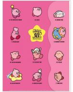 Kamio Japan Kirby Stars 2 Pocket A4 Clear File with Die Cut Cover 1pc