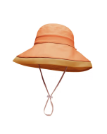 NEEDS UV CUT Double-sided Cold Feeling Outdoor Large Brim Sun Hat Orange 
