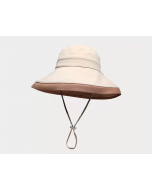 NEEDS UV CUT Double-sided Cold Feeling Outdoor Large Brim Sun Hat Khaki 