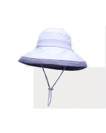NEEDS UV CUT Double-sided Cold Feeling Outdoor Large Brim Sun Hat Purple 