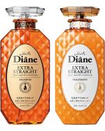 Diane Perfect Beauty Extra Straight Set Shampoo & Treatment Floral & Berry Scent 450ml x 2
