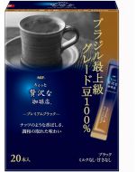 AGF "A Little Luxury Coffee Shop" Premium Black 100% Brazilian Top Grade Beans 20 sticks