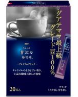 AGF "A Little Luxury Coffee Shop" Premium Black 100% Guatemalan Highest Grade Beans 20 sticks