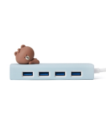 LINE FRIENDS Brown USB 3.0 Hub