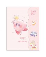 Kamio Japan Kirby & Friends CUTE 2-Pocket Clear File with Die Cut Cover 1pc
