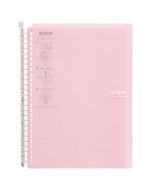 KOKUYO Campus Binder (Smart Ring 60) PP Cover B5 Vertical 26 Holes Light Pink 10 sheets
