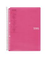 KOKUYO Campus Binder (Smart Ring 60) PP Cover B5 Vertical 26 Holes Dark Pink 10 sheets