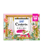 Unicharm Sofy Center-in Compact 1/2 Sanitary Pad Wing Slim 24.5cm (16pads) Natural Floral