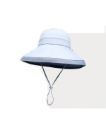 NEEDS UV CUT Double-sided Cold Feeling Outdoor Large Brim Sun Hat Gray 