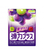 Meiji Fruit Juice Gummy Elasticity Plus Grape Flavor 72g