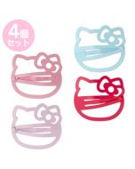 Japan Sanrio Hello Kitty Colorful Patchin Pin Face 4pcs