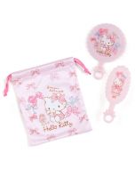 Japan Sanrio Hello Kitty Mirror & Brush Set 1pc