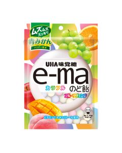 UHA e-ma Throat Candy Colorful Fruit Change 50g
