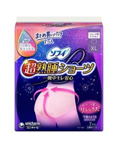 Unicharm Sofy ultra-sleep push-up anti-leakage sanitary napkin shorts safety pants (XL size) 7 pieces