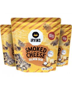 Irvins Smoked Cheese Salmon Skin 80g