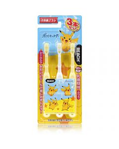 Reach Pokemon Pikachu Kids Toothbrush for Breast Tooth (1-6 years old) Pack of 3