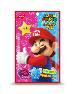 NOBEL Super Mario Gummy Candy: Grape & Soda Flavor 50g