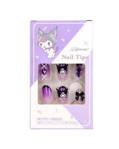 Santan x Japan Sanrio Kuromi Nail Tips 1 Set