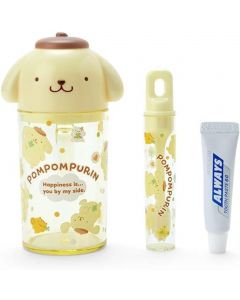 Japan Sanrio Toothbrush Cup Set Pompompurin 1Set