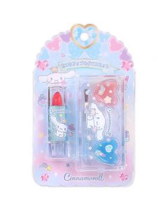 Japan Sanrio  Cinnamoroll colored lip and gloss set, peach scent 1 set