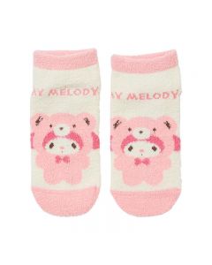 Japan Sanrio Original Fluffy Socks - My Melody / Bear