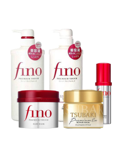 Fino Silky Hair Care Bundle (Pack of 5)