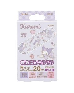  Skater x Japan Sanrio Kuromi Cartoon Band-Aid Size M 20 pieces