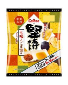 [Limited time offer] Calbee Crispy Potato Chips (Shichimi Flavour & Sesame Oil Flavor) 60g