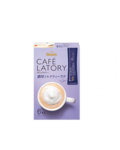 AGF Blendy Cafe Latory Stick Rich Milk Tea Latte Instant Drink Stick 66g/11g*6