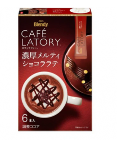AGF Blendy Cafe Latory Stick Rich Melted Chocolate Latte Instant Drink Stick 58.8g/9.8g*6pcs