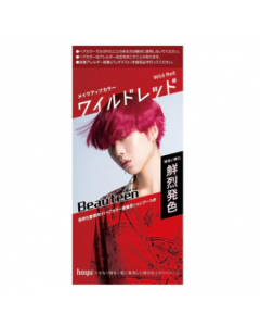 HOYU Beauteen Bright Color Series Plant Essential Oil Foam Emulsion Hair Dye - Wild Red (Fresh Fruity Scent) 1 set/40g+88ml+12ml+5ml