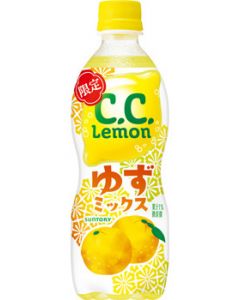 Suntory C.C. Lemon Lemon Yuzu Fruit Juice Carbonated Drink 500ml