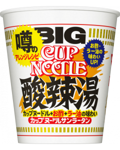 Nissin CUP NOODLE BIG Hot & Sour Soup Flavor Instant Cup Noodles 101g