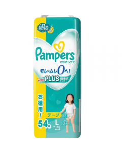 [Great Value Pack] Pampers Super Absorbent Waist-Stick Diapers for Unisex (Size L/9-14kg) 54 pcs