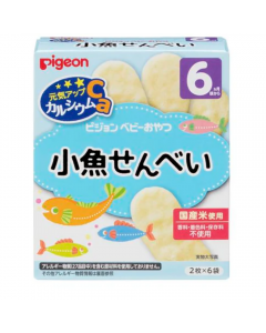 Pigeon Yuanqiman Infant Calcium-containing Fish Rice Crackers (Suitable for 6 months and above) 24g/2 pieces*6 bags