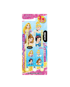 REACH x Disney Disney Princess Children's Baby Teeth Gum Protecting Toothbrush (Suitable for 1-6 years old/with Princess Stickers) 3pcs