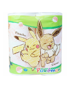Hayashi x Pokémon double-layer cartoon printed toilet paper (30m) 4 rolls/bag